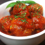 Meatballs and Sausage in Sauce