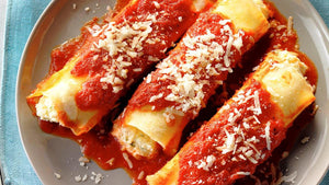 Hand Rolled Manicotti